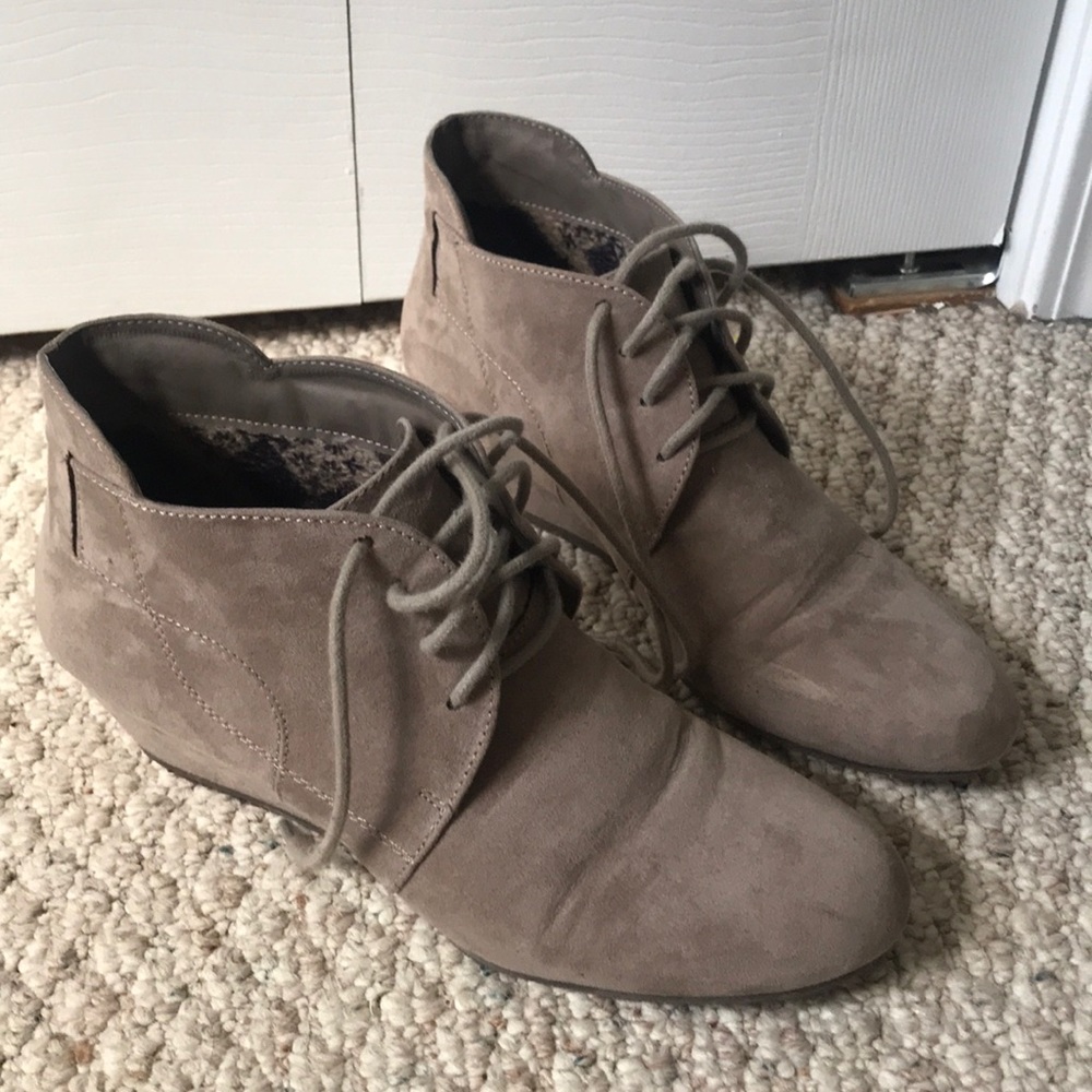 Lace up booties